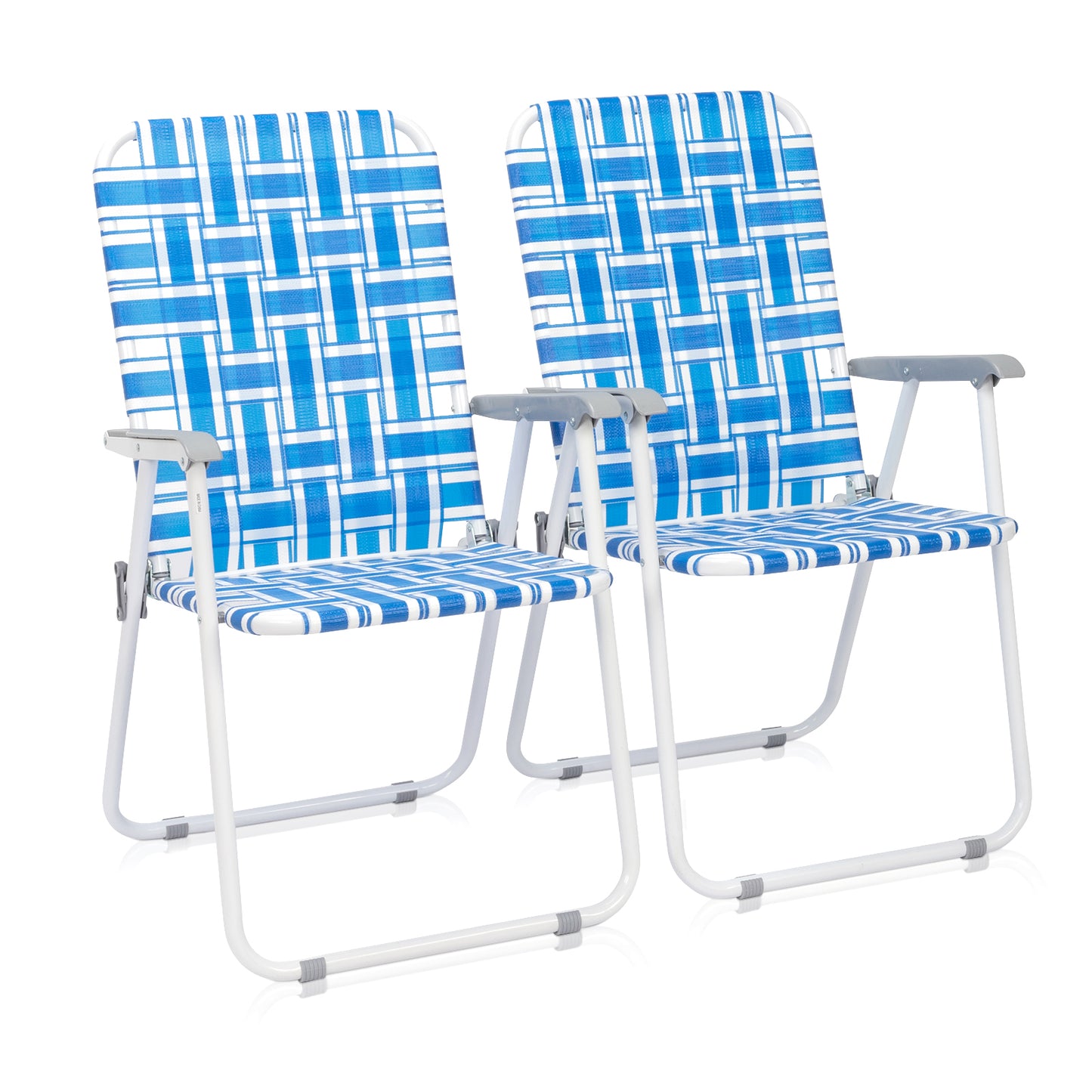 Folding Beach Chair - Steel Tube, PP Webbing