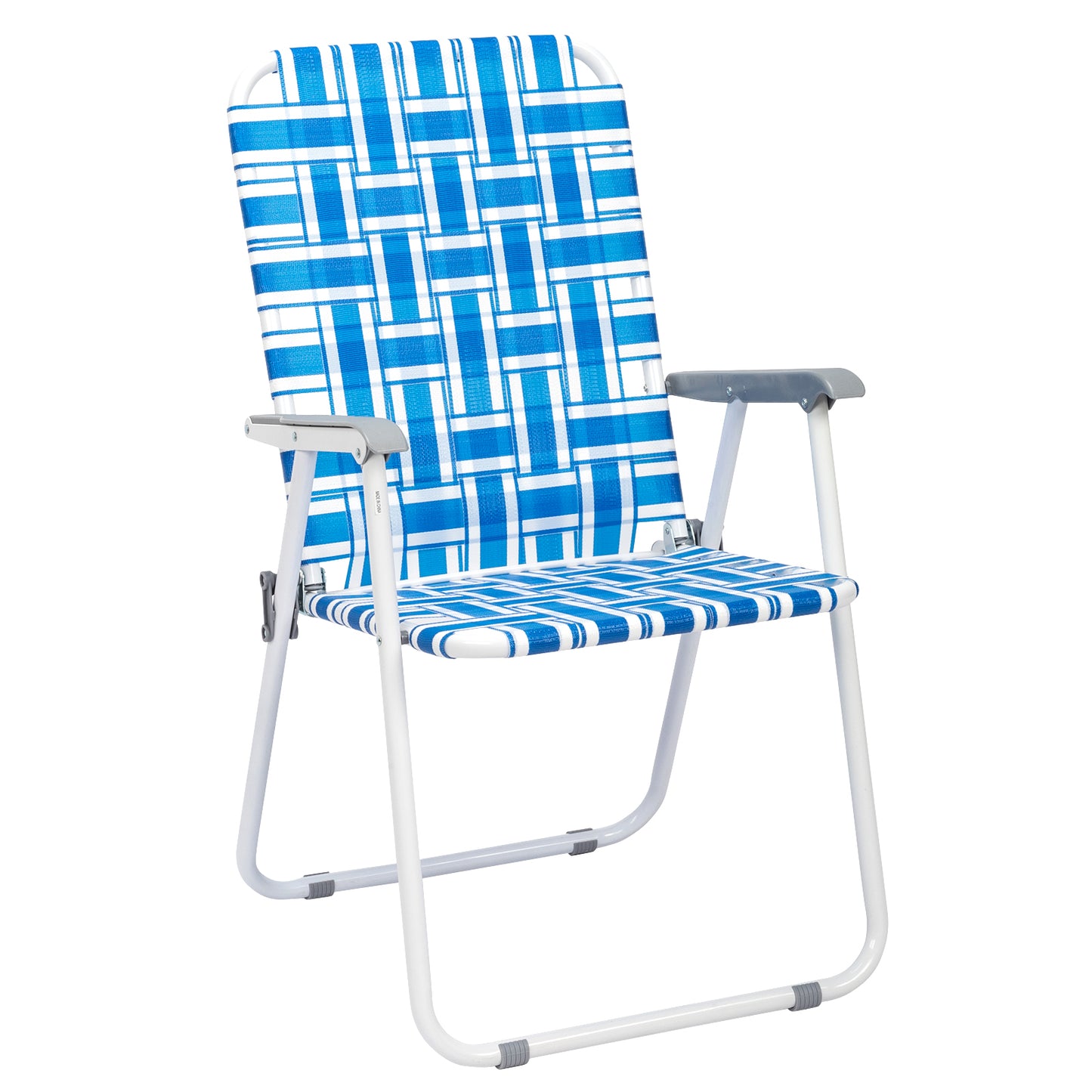 Folding Beach Chair - Steel Tube, PP Webbing