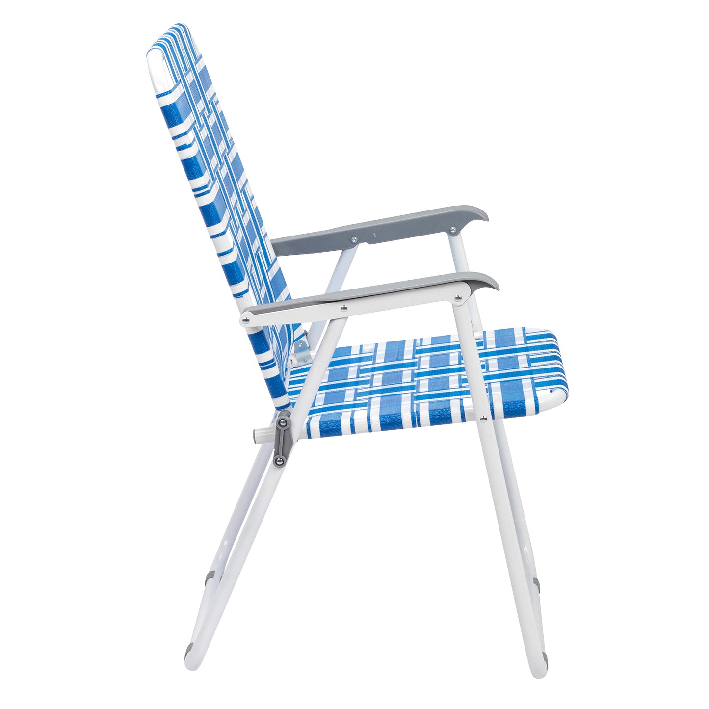 Folding Beach Chair - Steel Tube, PP Webbing