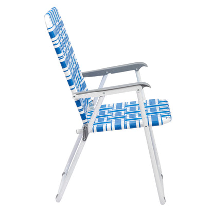 Folding Beach Chair - Steel Tube, PP Webbing