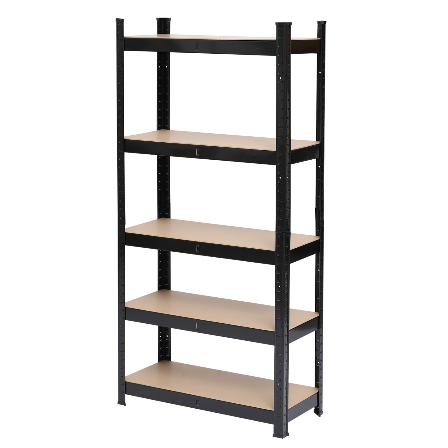 5-Tier Heavy Duty Metal Shelving Rack - Black