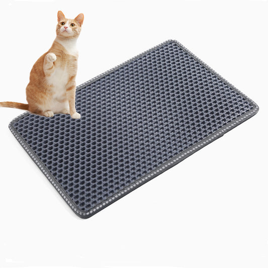 Cat Litter Mat - 21" x 14", Grey