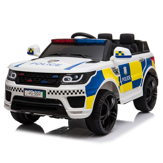 LEADZM 12V Police Car - White, Remote Control