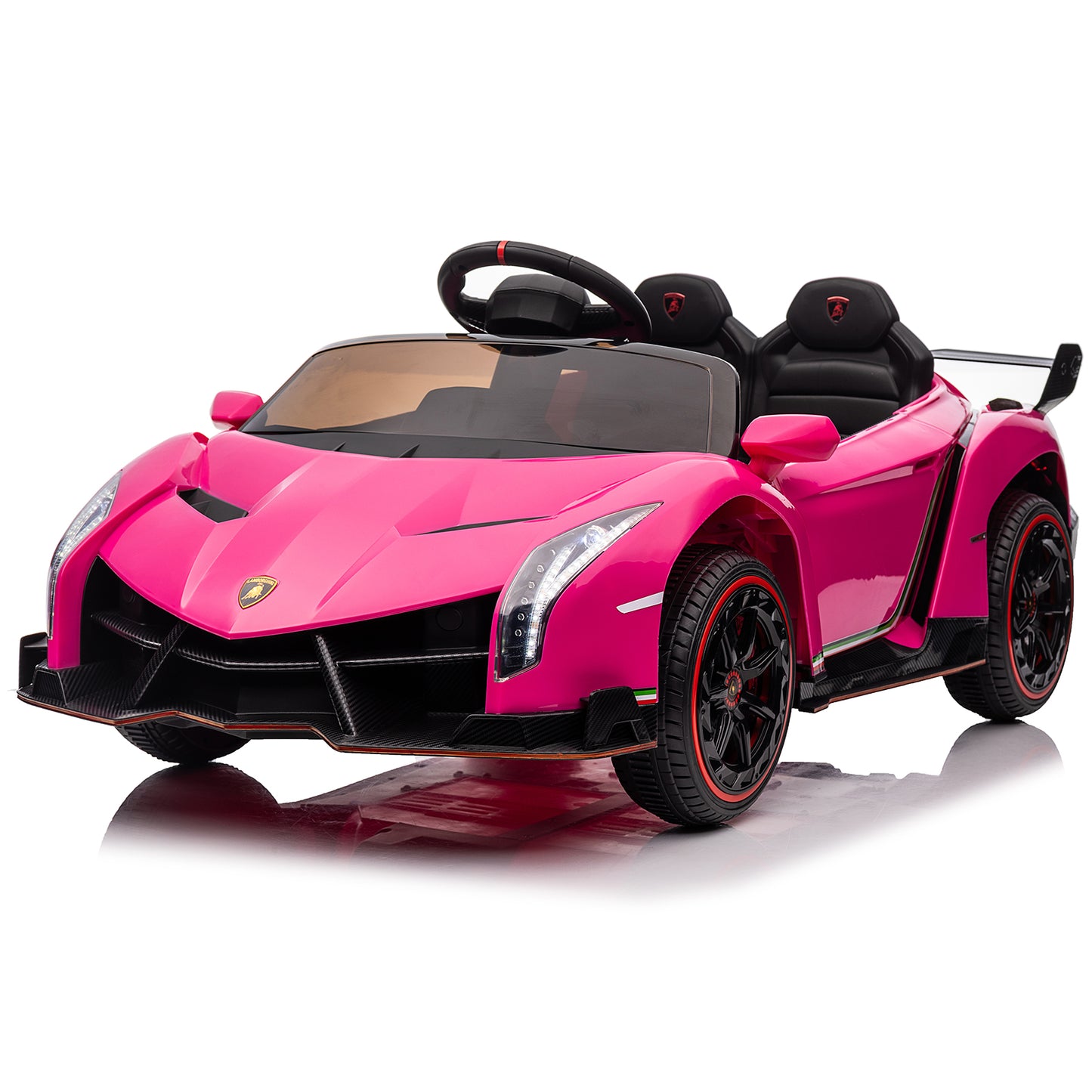 LEADZM 12V Lamborghini Sports Car - Pink, Remote Control