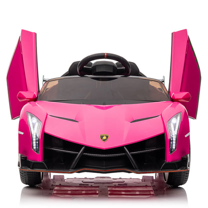 LEADZM 12V Lamborghini Sports Car - Pink, Remote Control