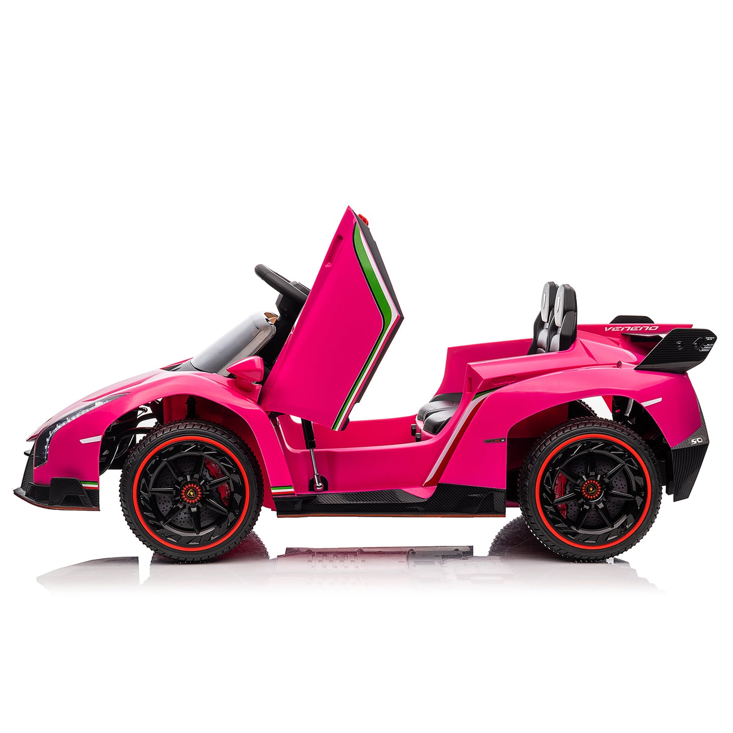 LEADZM 12V Lamborghini Sports Car - Pink, Remote Control