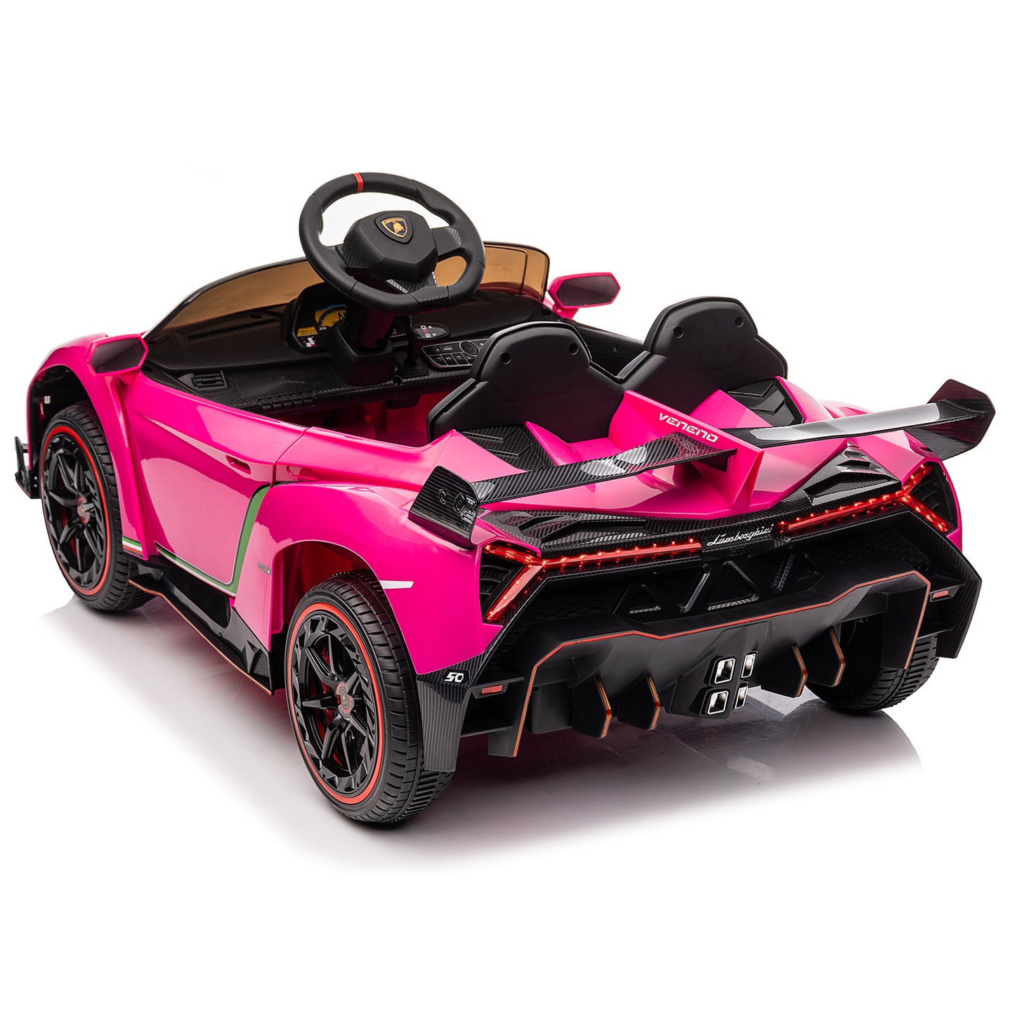 LEADZM 12V Lamborghini Sports Car - Pink, Remote Control