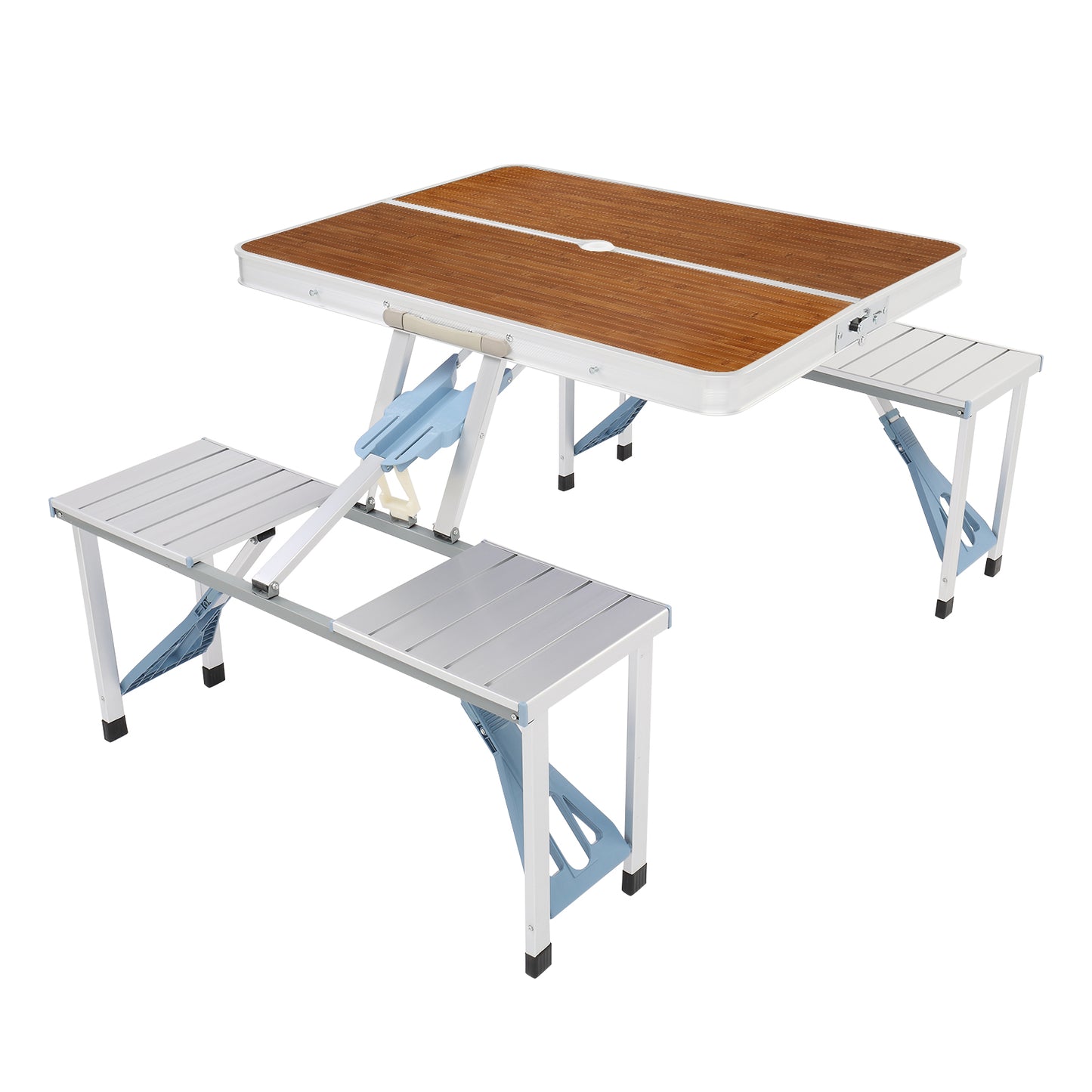 Aluminum Alloy Camping Table & Chair - 136x85.5x67cm