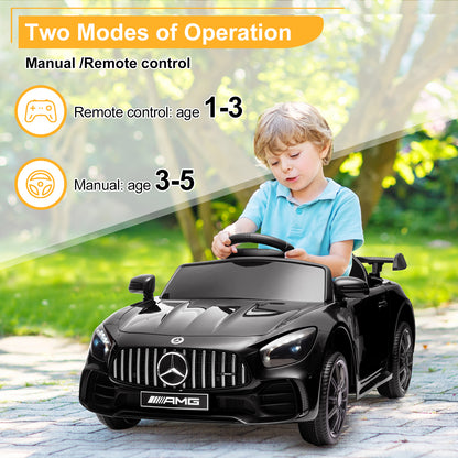 LEADZM 12V Mercedes-Benz Sports Car - Black, Remote Control