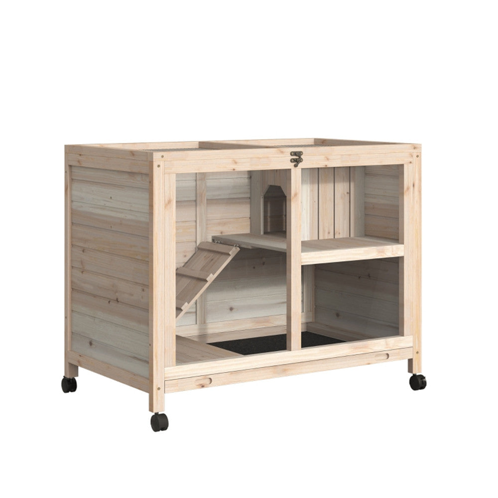 Pet Cage - Wood Rabbit Hutch