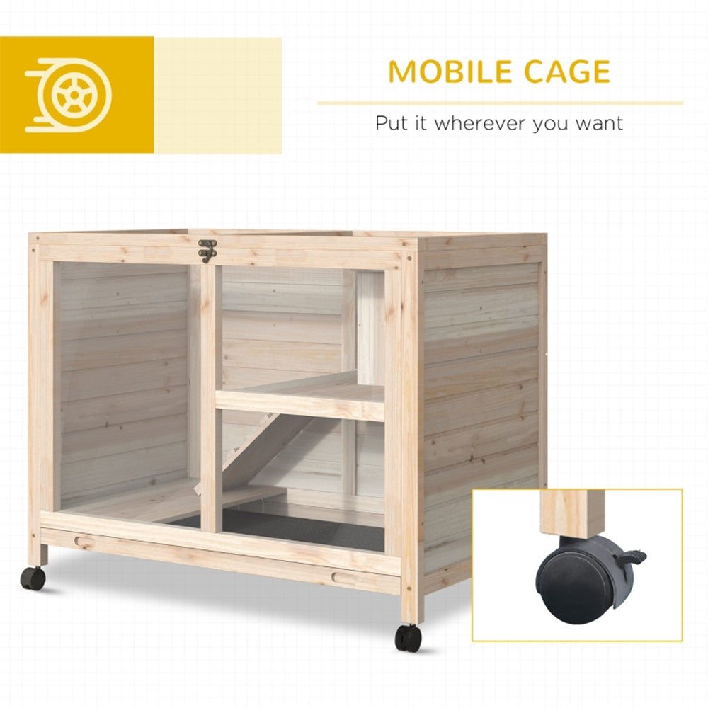 Pet Cage - Wood Rabbit Hutch