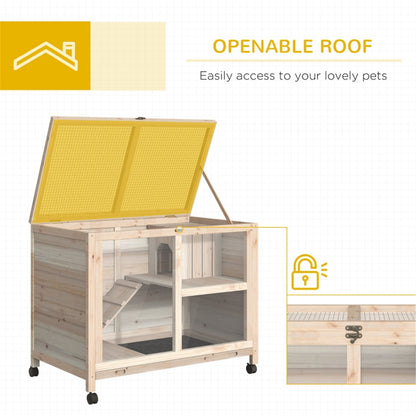 Pet Cage - Wood Rabbit Hutch