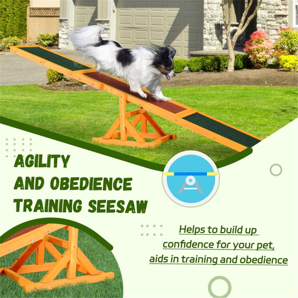 Wooden Dog Agility Seesaw