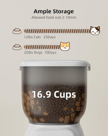 WiFi Automatic Cat Feeder - 4L with APP Control