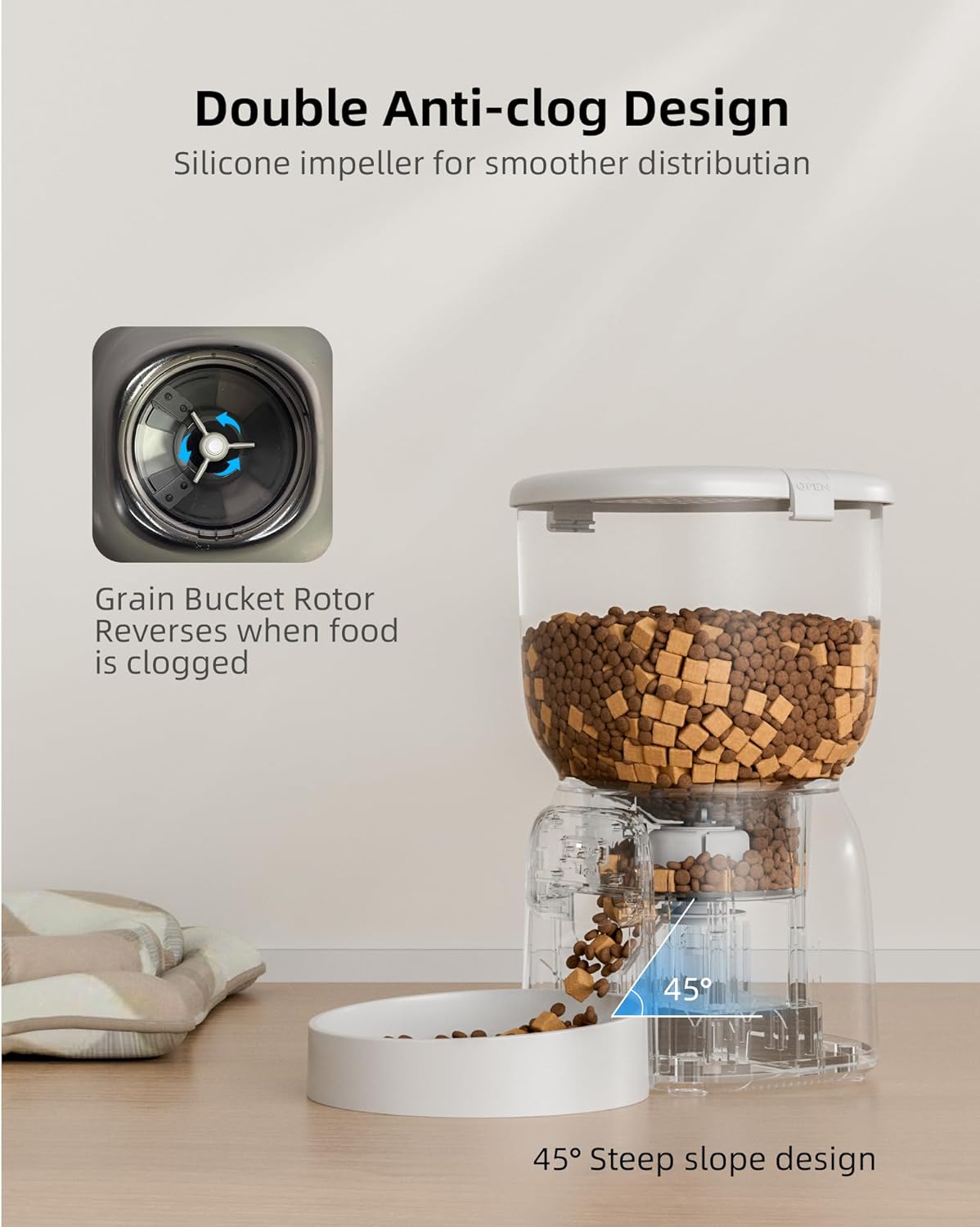 WiFi Automatic Cat Feeder - 4L with APP Control