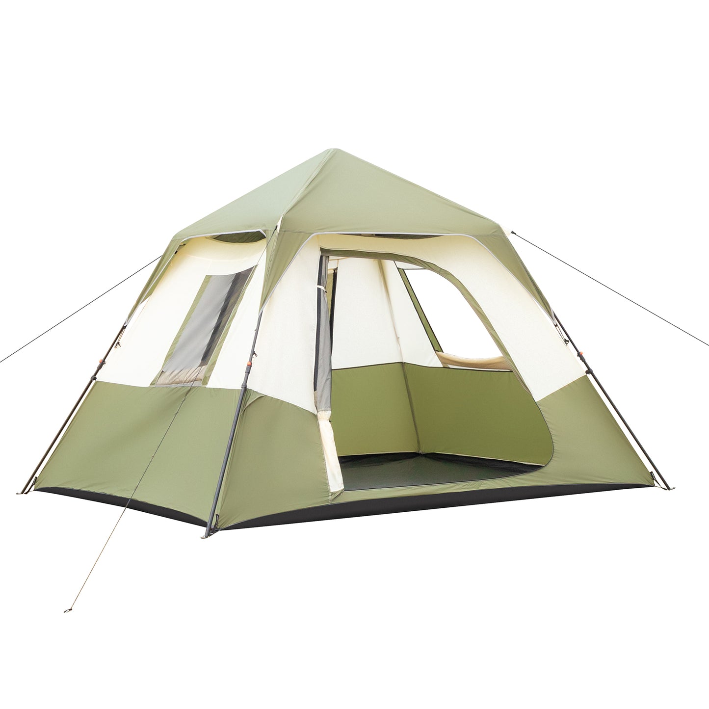 6-Person Camping Tent - Quick Setup, Rainfly, Carry Bag