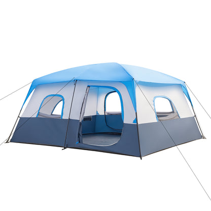 14-Person Camping Tent - Dark Blue and White