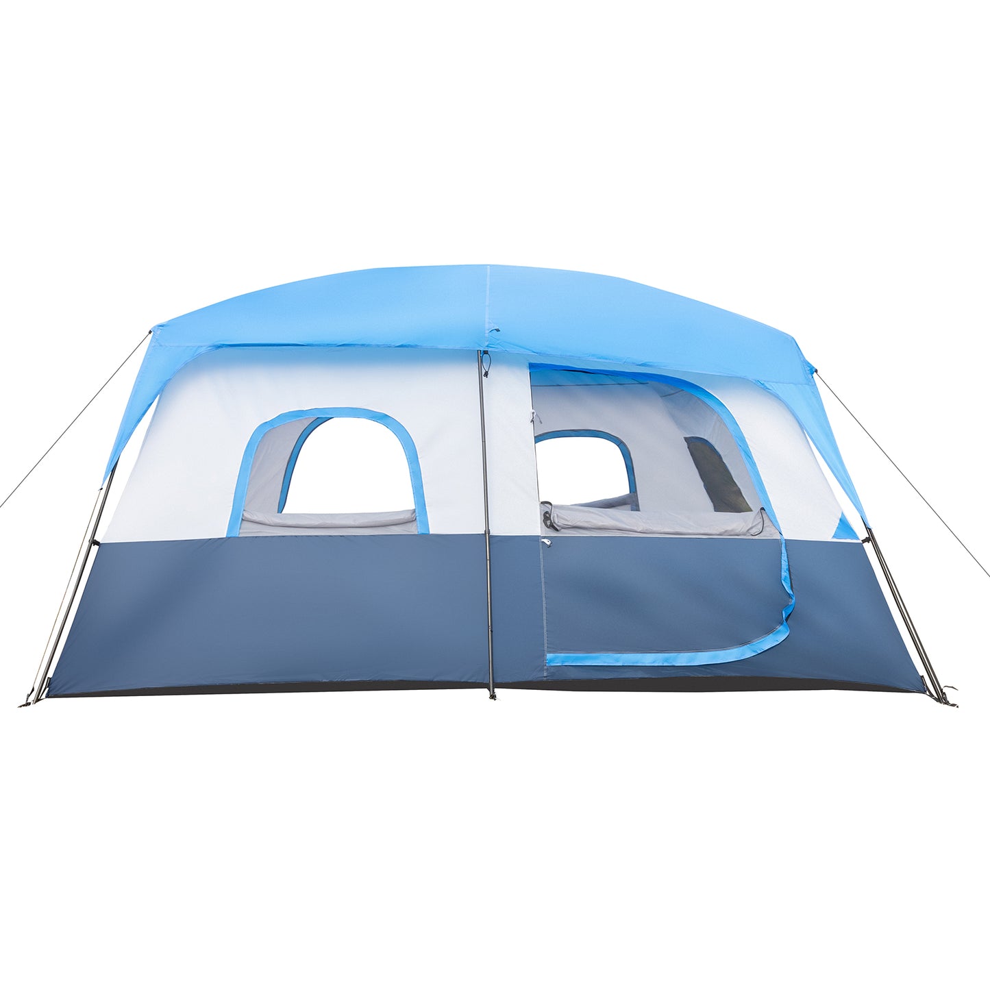 14-Person Camping Tent - Dark Blue and White