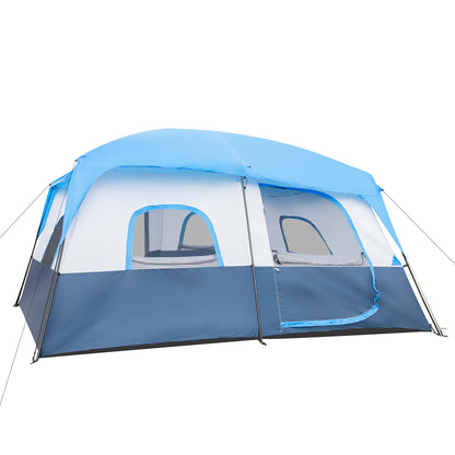 14-Person Camping Tent - Dark Blue and White