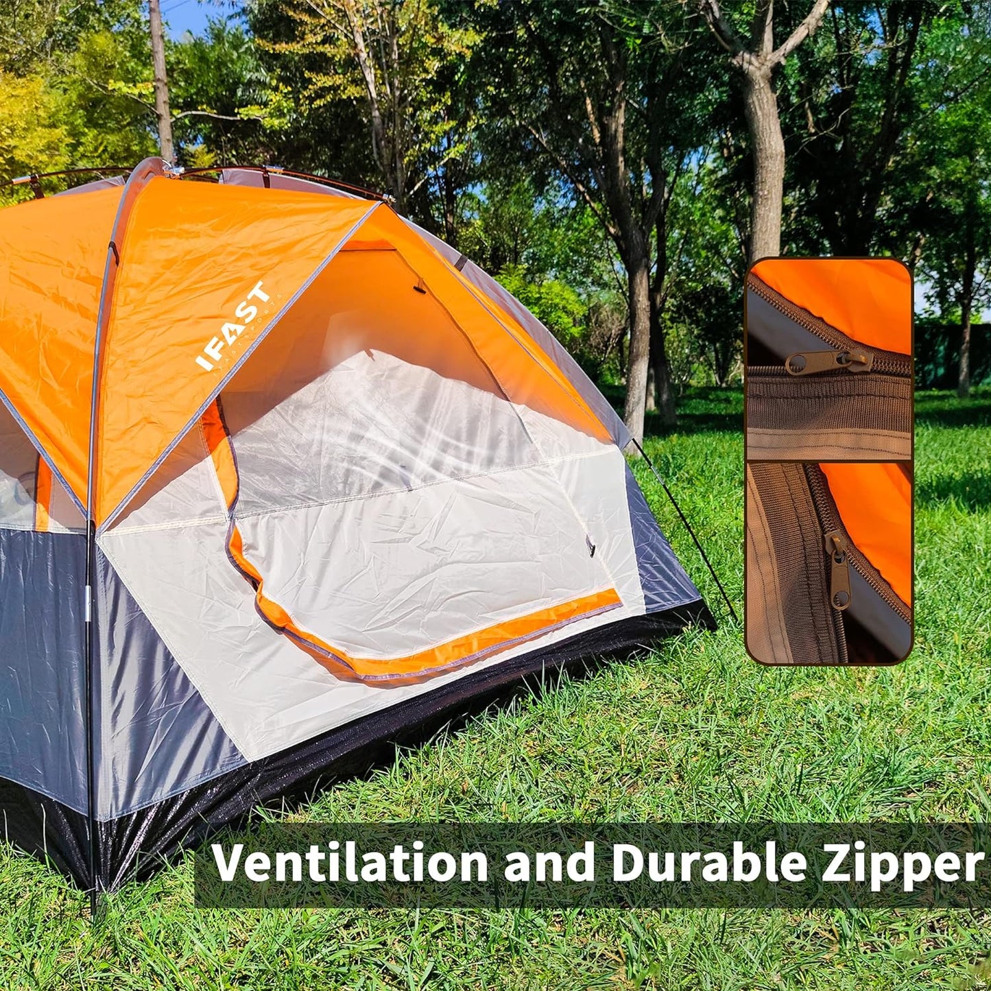 2/6 Person Family Tent - Waterproof, Windproof