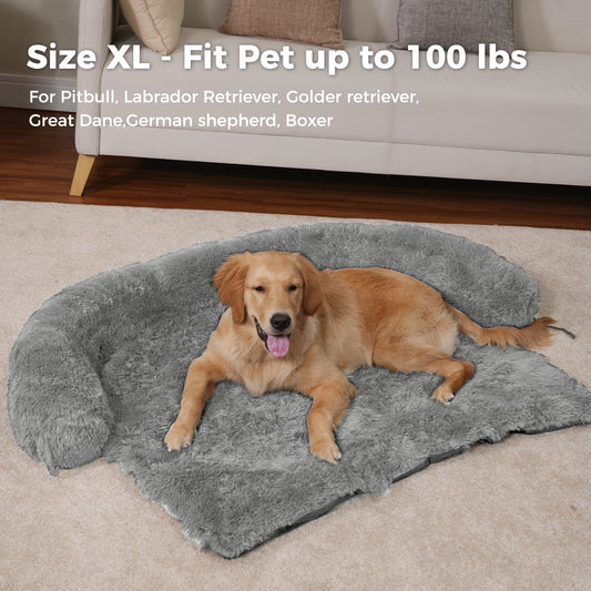 Large Dog Bed - Fluffy and Washable