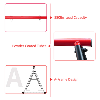 Porch Swing Frame - Heavy Duty A-Frame, 550lbs Capacity