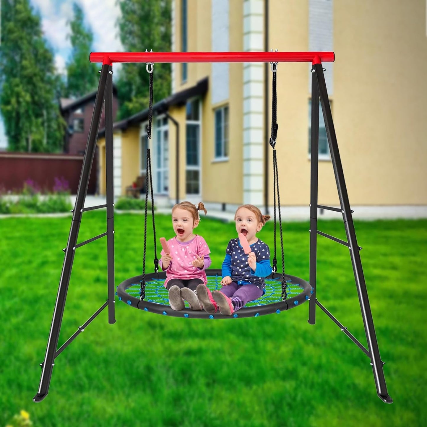 Porch Swing Frame - Heavy Duty A-Frame, 550lbs Capacity