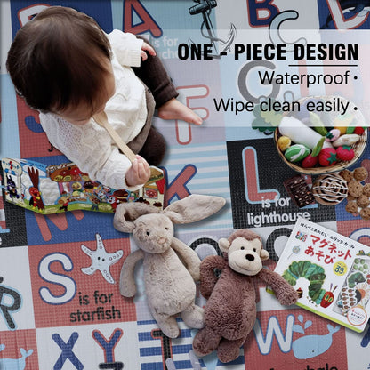 Reversible Baby Play Mat - Non-Toxic, Waterproof