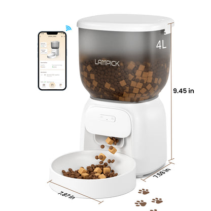 WiFi Automatic Cat Feeder - 4L with APP Control