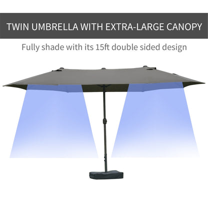 Outdoor beach umbrella/Double-Sided Market Umbrella