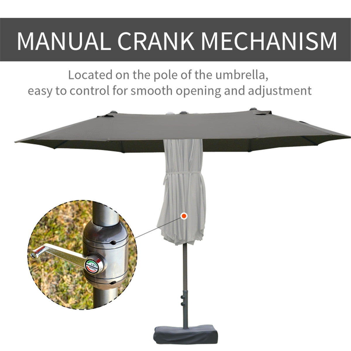 Outdoor beach umbrella/Double-Sided Market Umbrella