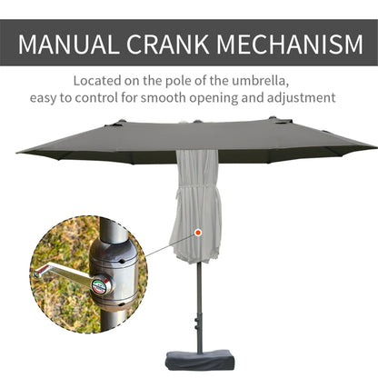 Outdoor beach umbrella/Double-Sided Market Umbrella