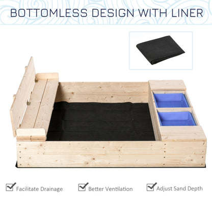 Kids Sandbox with Cover