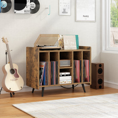 Record Player Stand - Turntable Stand with Album Storage