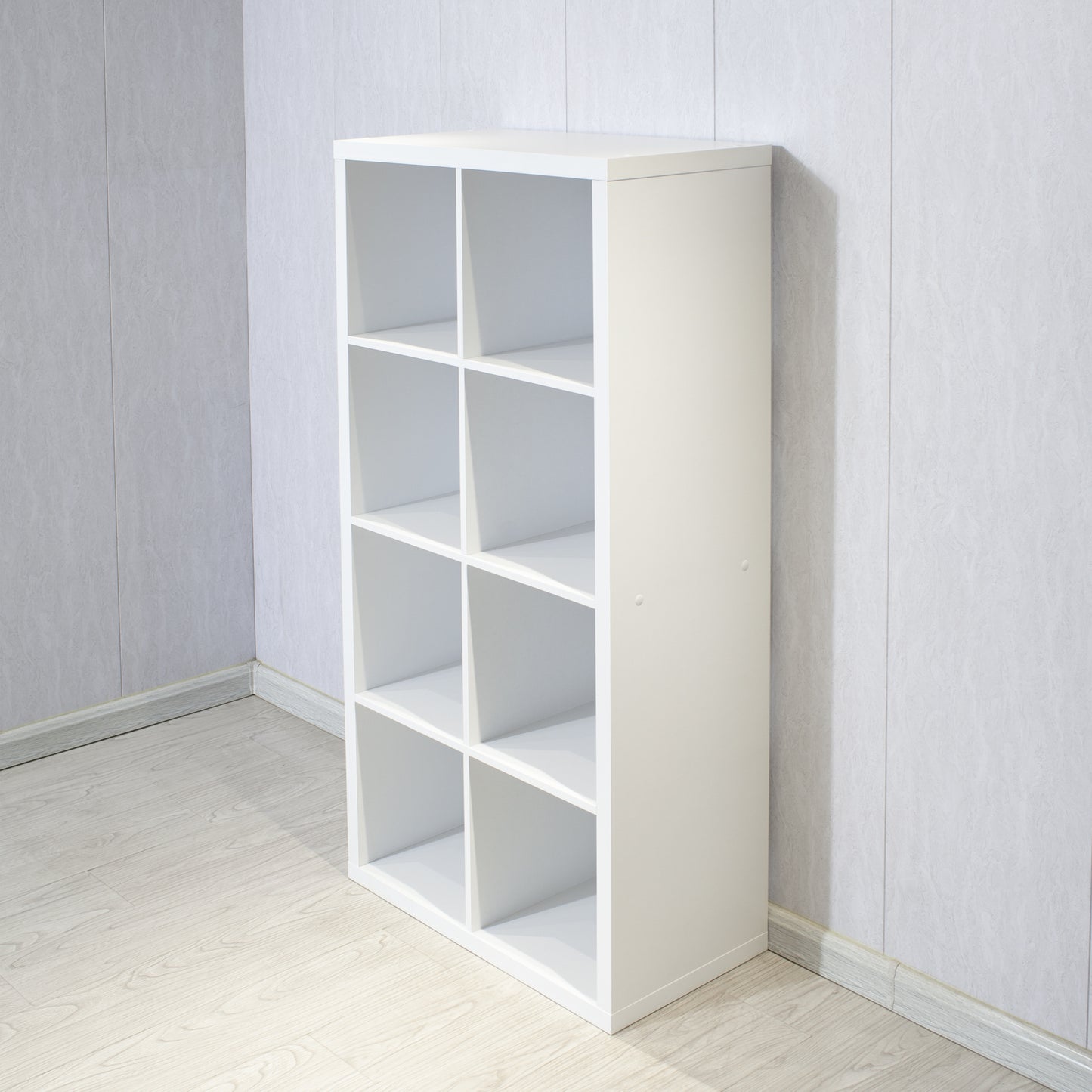 8-Cube Organizer - Open Back Shelves, 2x4 Bookcase