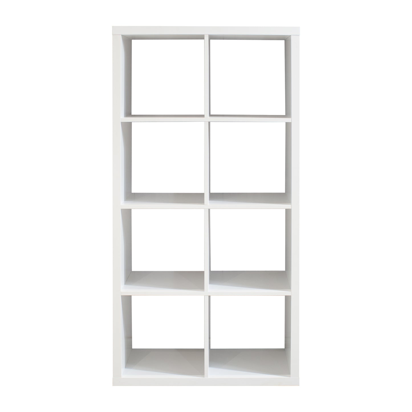 8-Cube Organizer - Open Back Shelves, 2x4 Bookcase