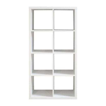 8-Cube Organizer - Open Back Shelves, 2x4 Bookcase