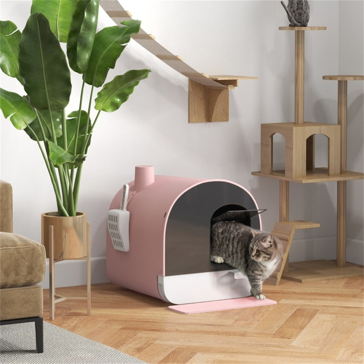 Fully Enclosed Cat Litter Box/Cat Litter Box