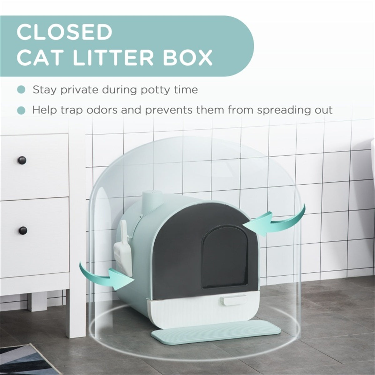 Fully Enclosed Cat Litter Box/Cat Litter Box