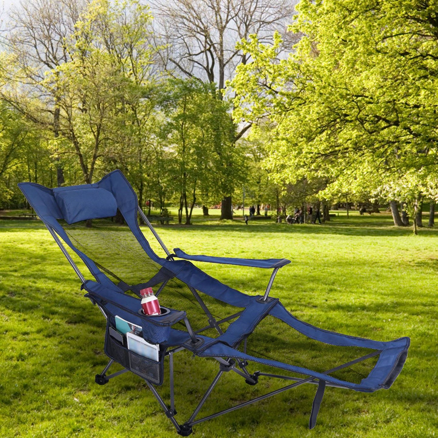 Foldable Camping Chair - Heavy Duty, Reclining