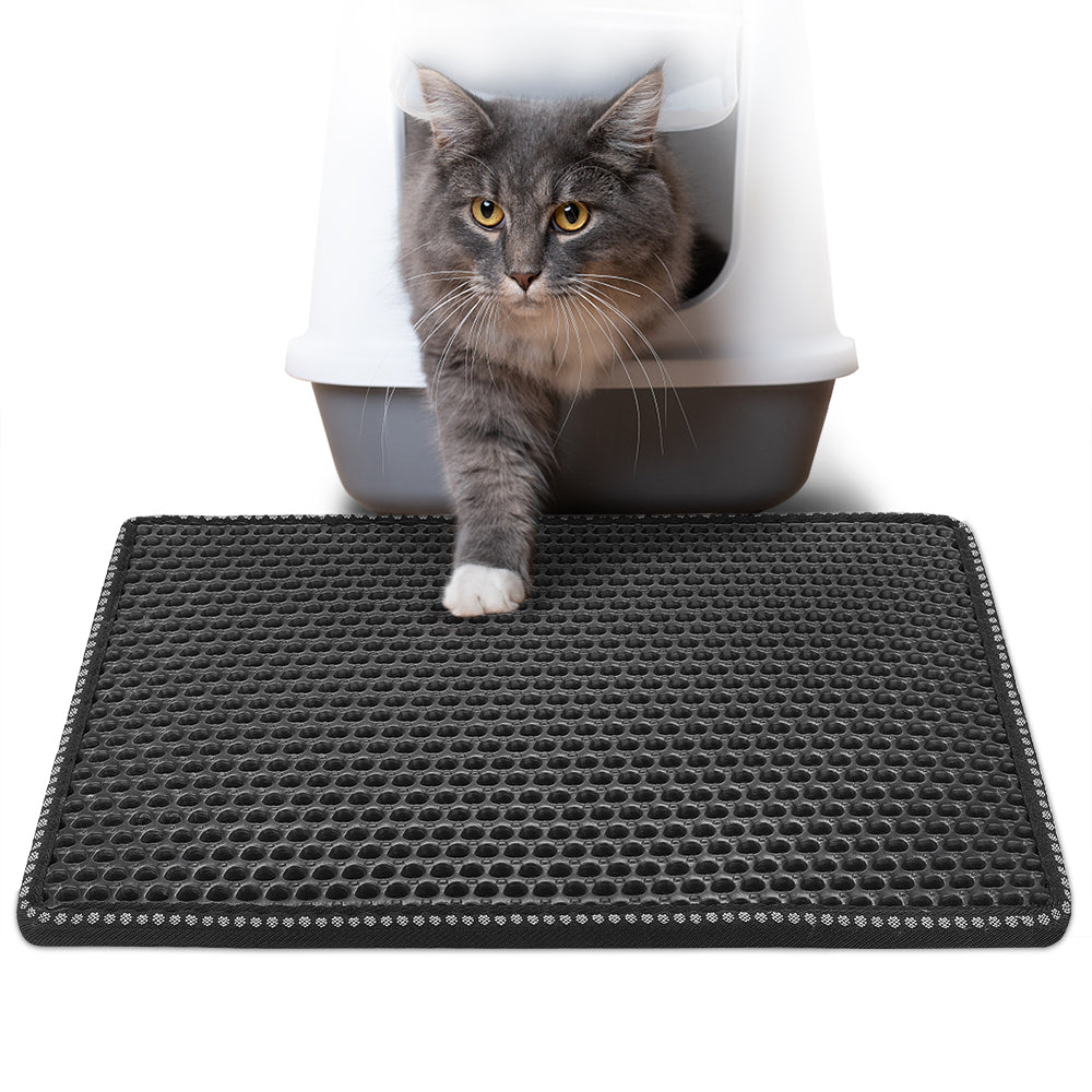 Cat Litter Mat - 21" x 14" Black