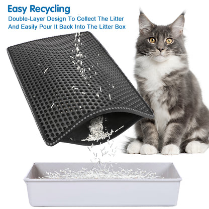 Cat Litter Mat - 21" x 14" Black