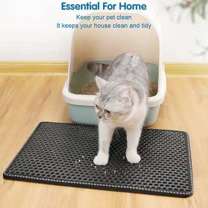 Cat Litter Mat - 21" x 14" Black