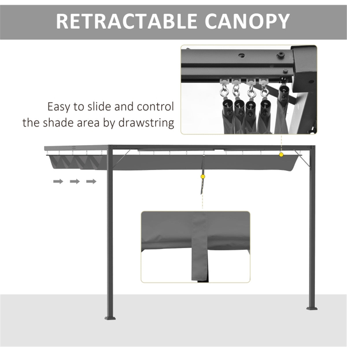 Pergola Retractable Canopy