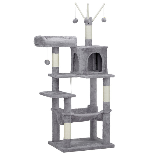 57" Cat Tree - Tower with Condo and Scratching Posts