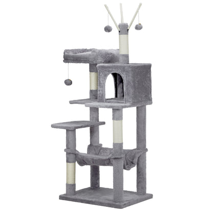 57" Cat Tree - Tower with Condo and Scratching Posts