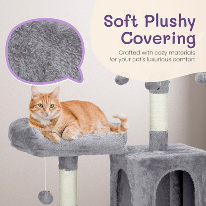 57" Cat Tree - Tower with Condo and Scratching Posts