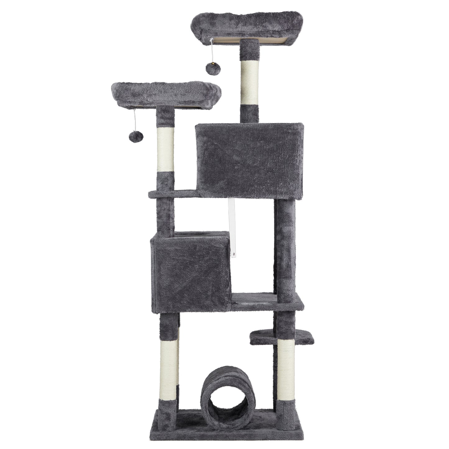 65" Cat Tree - Multi-Level Tower with Condos and Scratching Posts