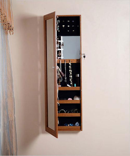 Wall-Mount and Over-the-Door Jewelry Cabinet - Mirrored, Jewelry Box