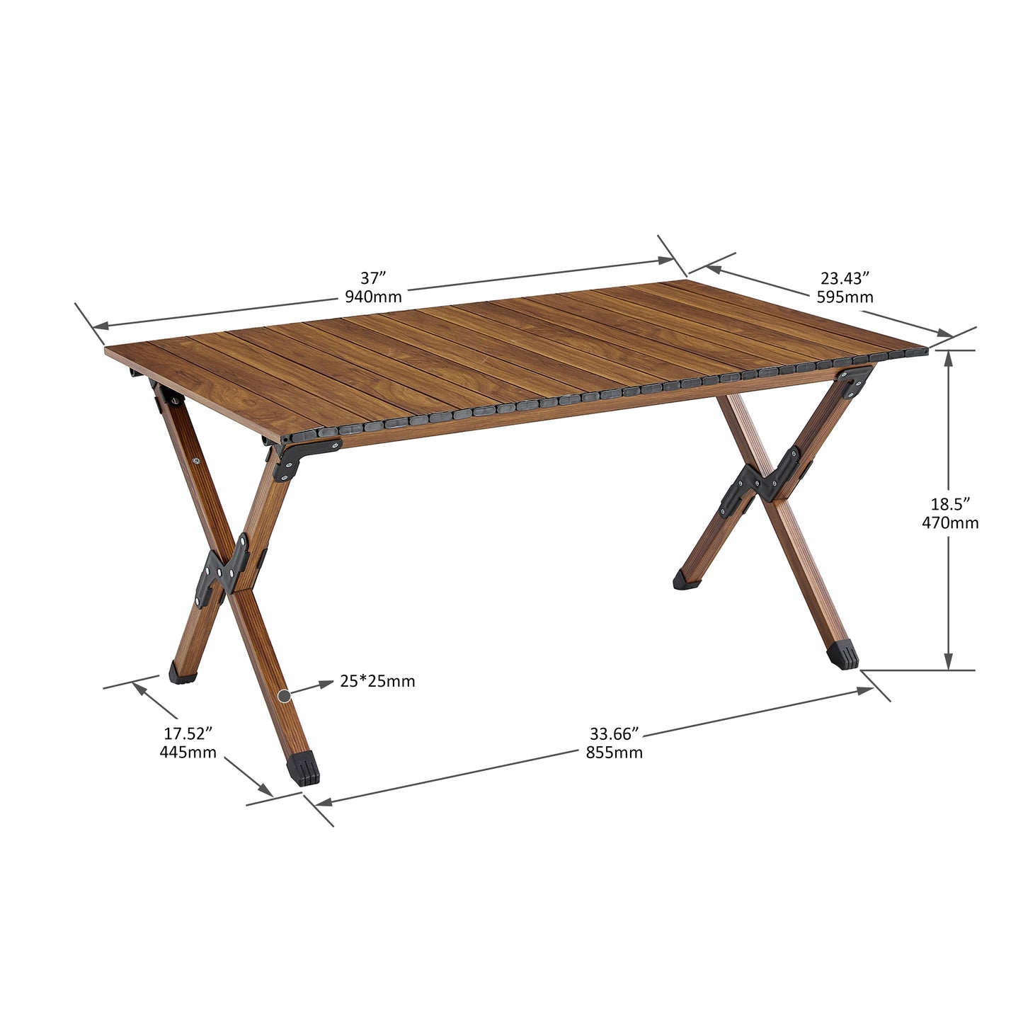 Folding Outdoor Table - Lightweight Aluminum